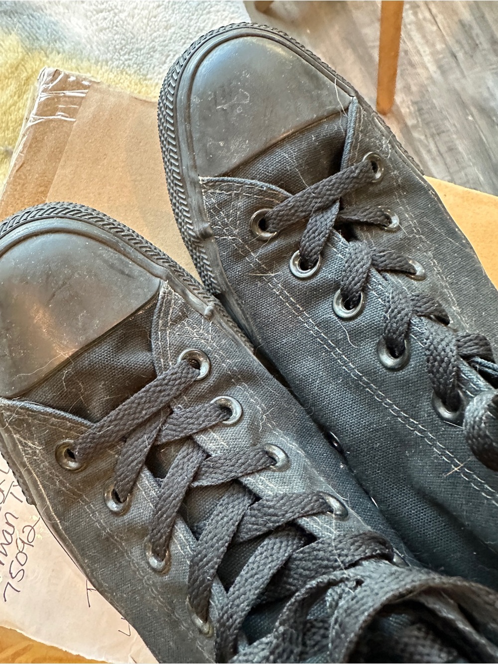 Converse Black High-Top Canvas Sneakers for Men - Picture 5 of 5